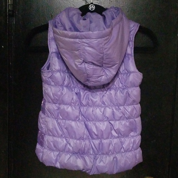 Pretty purple sequin vest jacket - Picture 3 of 3